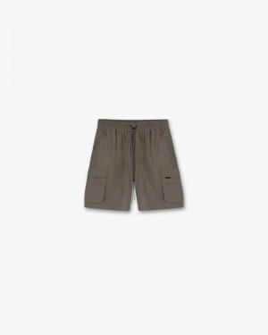 Men's Represent 247 Shorts Olive | UK-HPNEJ6143