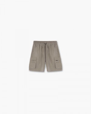 Men's Represent 247 Shorts Taupe | UK-KOTLM8024