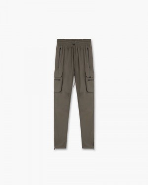 Men's Represent 247 Trousers Olive | UK-BXDZW6810