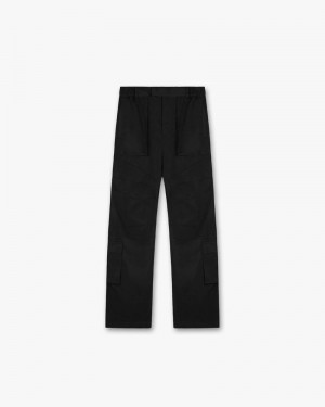 Men's Represent 8 Pocket Cargo Trousers Black | UK-XLOFD1980