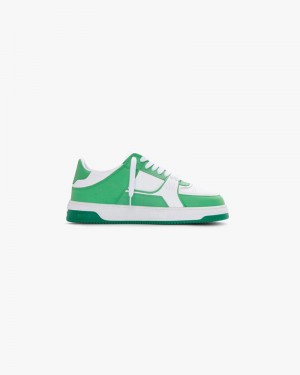 Men's Represent Apex Trainers Green / White | UK-DQRYW6710