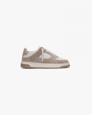 Men's Represent Apex Trainers Taupe / White | UK-OUXQB6054