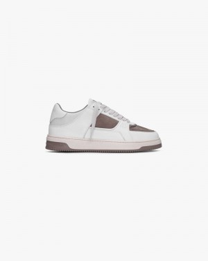 Men's Represent Apex Trainers White / Taupe | UK-LPJTN6814