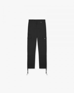 Men's Represent Fw22 Cargo Trousers Black | UK-RCFDY0713