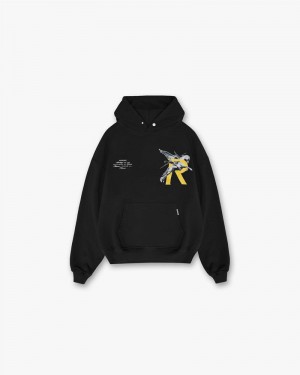 Men's Represent Giants Hoodie Black | UK-WQLUA2435