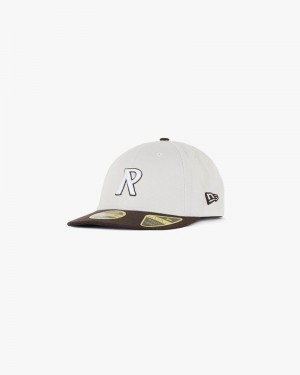 Men's Represent Initial New Era 59fifty Cap White | UK-GOXEP9257