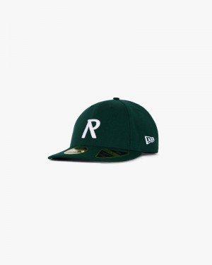 Men's Represent Initial New Era 59fifty Cap Green | UK-WFPSX8726