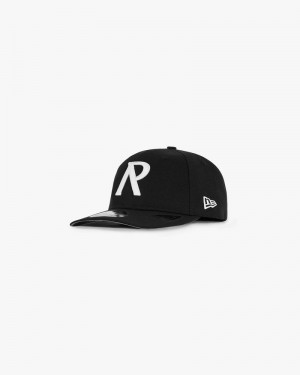 Men's Represent Initial New Era Retro Crown 9fifty Cap Black | UK-QRGVE0147