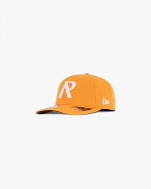 Men's Represent Initial New Era Retro Crown 9fifty Cap Orange | UK-TBRXK4178