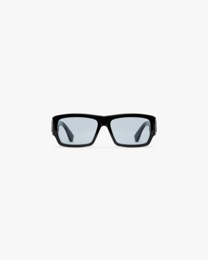 Men's Represent Initial Sunglasses Black | UK-RGZYP7136