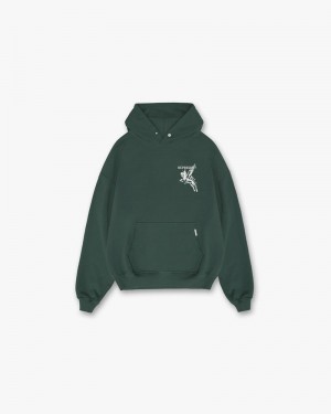 Men's Represent Mascot Hoodie Green | UK-YDVCL5208