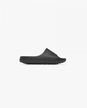 Men's Represent Matte Finish Slides Black | UK-URCPI2638