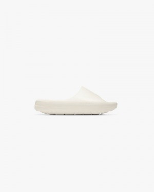 Men's Represent Matte Finish Slides White | UK-OVLMW1324