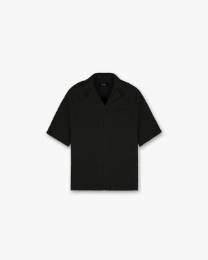 Men's Represent Ottoman Shirts Black | UK-HASMZ1957