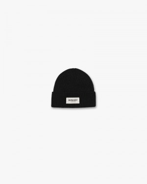 Men's Represent Owners Club Beanie Black | UK-AQGLU7418