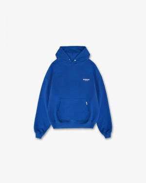 Men's Represent Owners Club Hoodie Blue | UK-LDESU0612