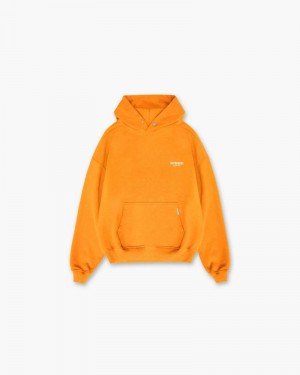 Men's Represent Owners Club Hoodie Orange | UK-AUQZG7091