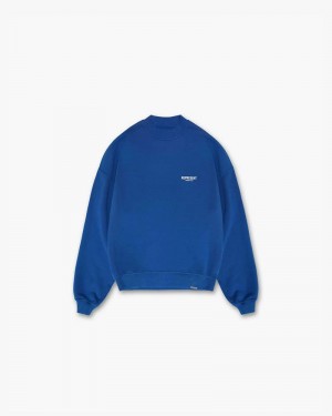 Men's Represent Owners Club Sweater Blue | UK-KXLYA7385