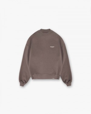 Men's Represent Owners Club Sweater Taupe | UK-NGIQV4068