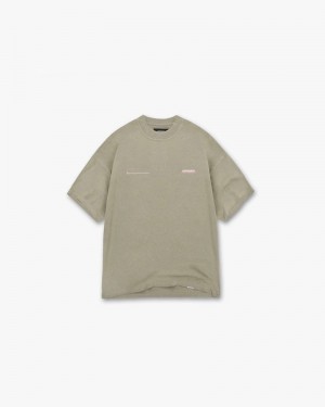 Men's Represent Patron Of The Club T-Shirt Khaki | UK-YFOLJ3602