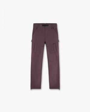 Men's Represent Plum Hiking Trousers Burgundy | UK-VYIDC5014