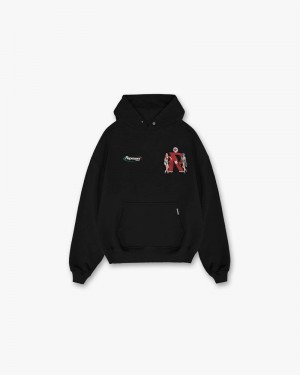 Men's Represent Premium Hoodie Black | UK-JQCUV5073