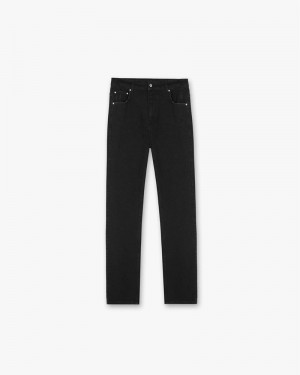 Men's Represent R2 Straight Leg Jeans Black | UK-YVZPJ0542