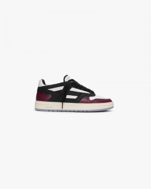 Men's Represent Reptor Low Trainers Burgundy / Black / White | UK-EWNDP7841