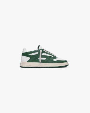 Men's Represent Reptor Low Trainers Green / White | UK-IFKUX7491