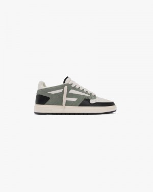 Men's Represent Reptor Low Trainers Khaki | UK-YNILC1294