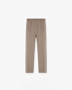 Men's Represent Split Track Trousers Taupe | UK-DLTCG1526