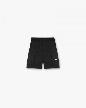 Men's Represent Ss22 Cargo Shorts Black | UK-TVJPO7240