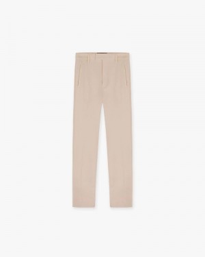 Men's Represent Tailored Trousers Beige | UK-DEFWH2371