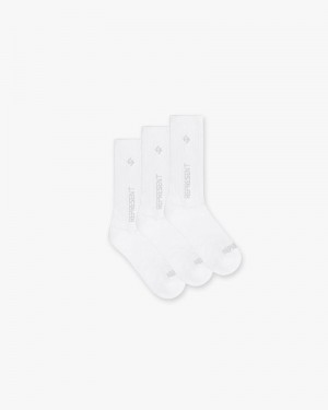 Men's Represent Team 247 3-pack Socks White | UK-HKFLJ0167