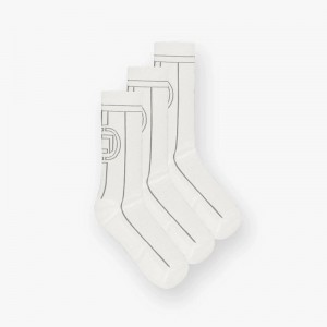 Men's Represent Team 247 3-pack Training Socks White | UK-WNMBE0412