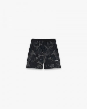 Men's Represent Team 247 Fused Shorts Black Camo | UK-WGOYJ7619