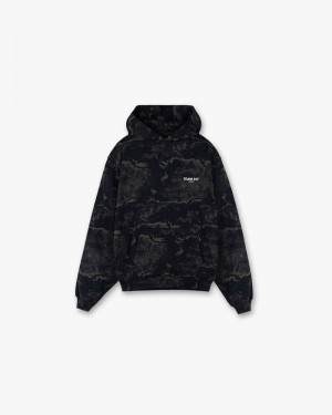 Men's Represent Team 247 Hoodie Black Camo | UK-JZTDR5671