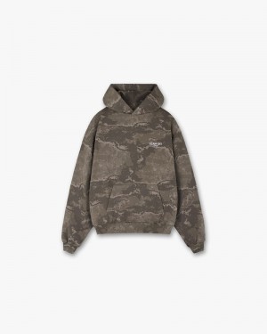 Men's Represent Team 247 Hoodie Taupe Camo | UK-YABVC3097