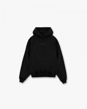 Men's Represent Team 247 Oversized X Marchon Hoodie Black | UK-XPFGJ2503