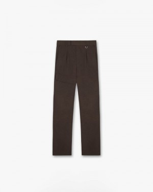 Men's Represent Tech Cargo Trousers Dark Brown | UK-RHFZD0548