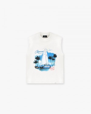 Men's Represent Yacht Club Tank Top White | UK-ZPSGK4693