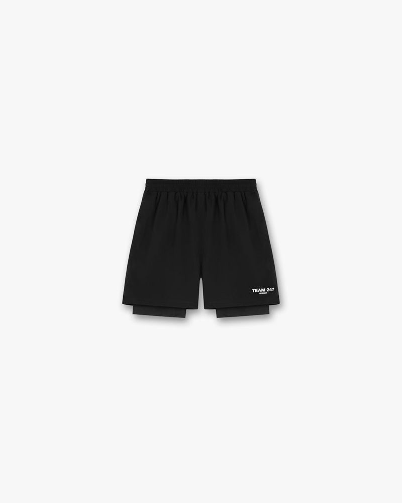 Men's Represent 247 2-in-1 Shorts Black | UK-BDAFH2891