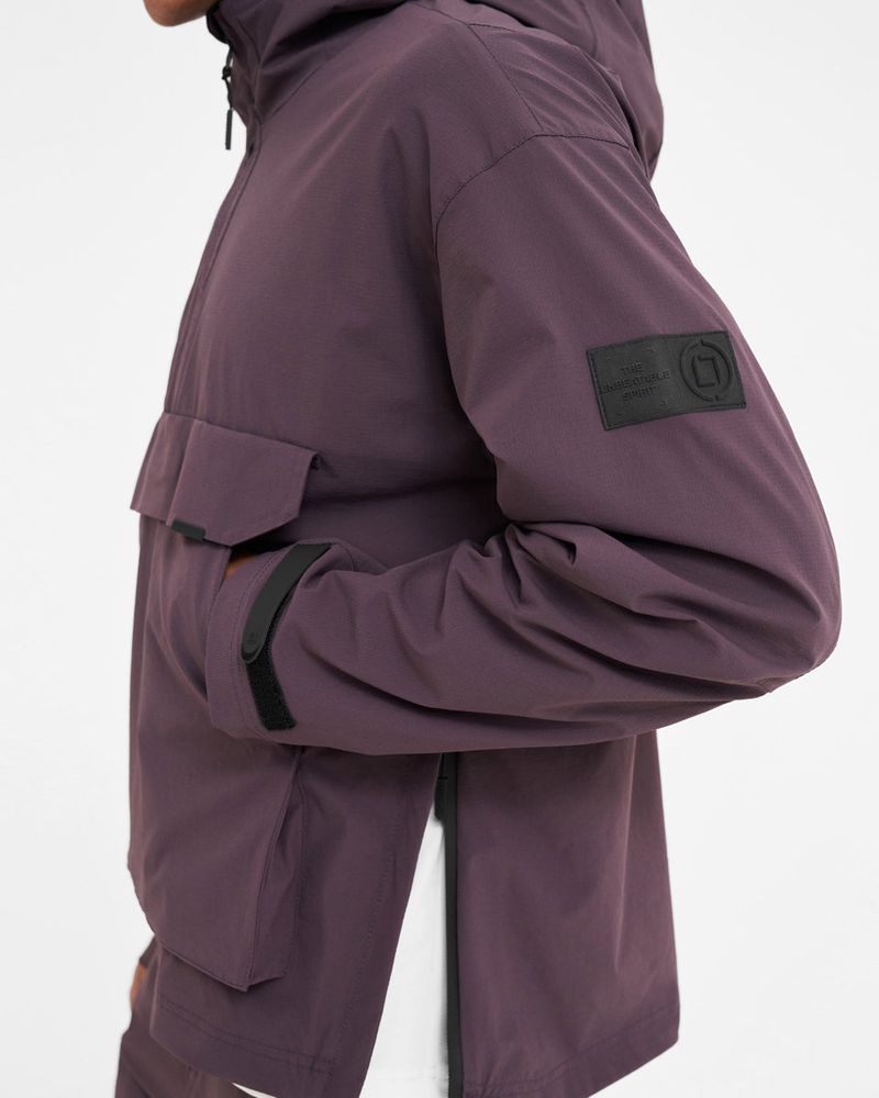 Men's Represent 247 Anorak Jacket Burgundy | UK-OFBTU9843