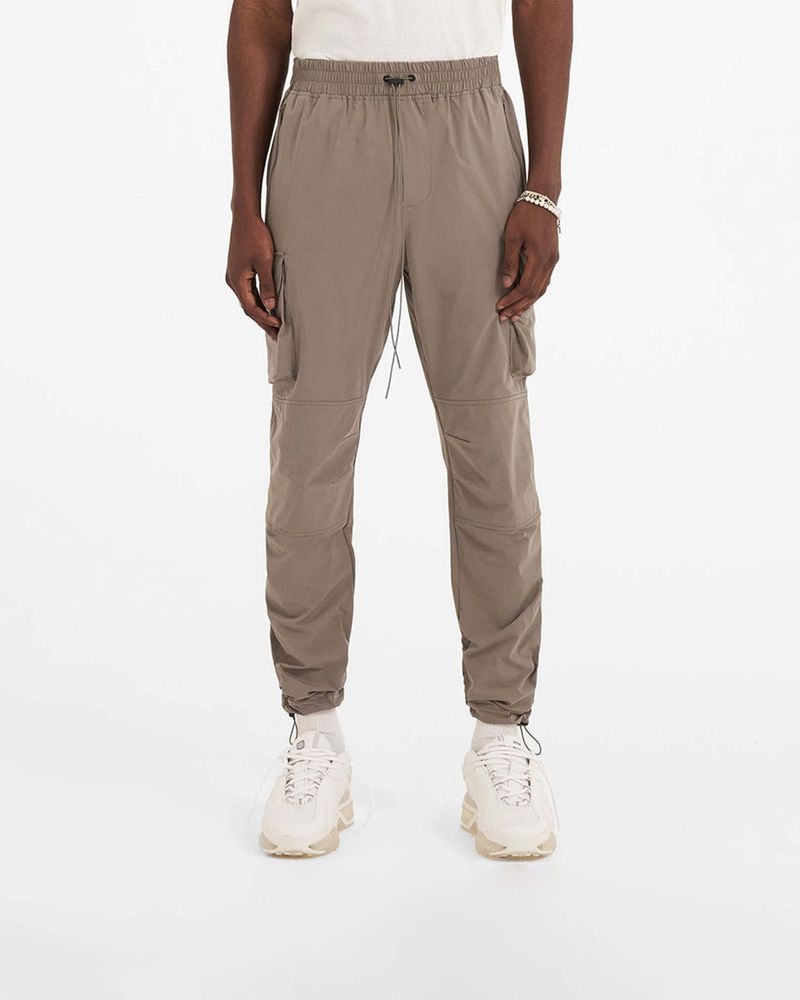 Men's Represent 247 Cargo Trousers Taupe | UK-EOJUL0685