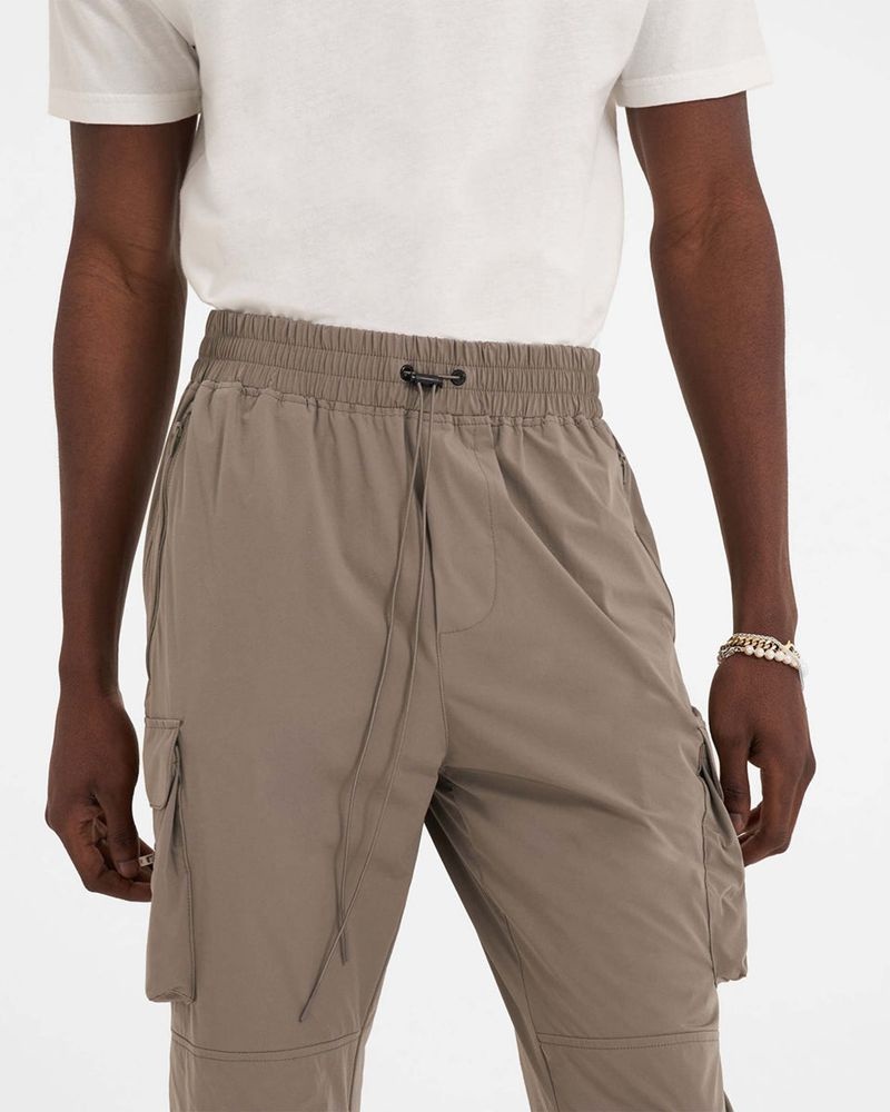 Men's Represent 247 Cargo Trousers Taupe | UK-EOJUL0685