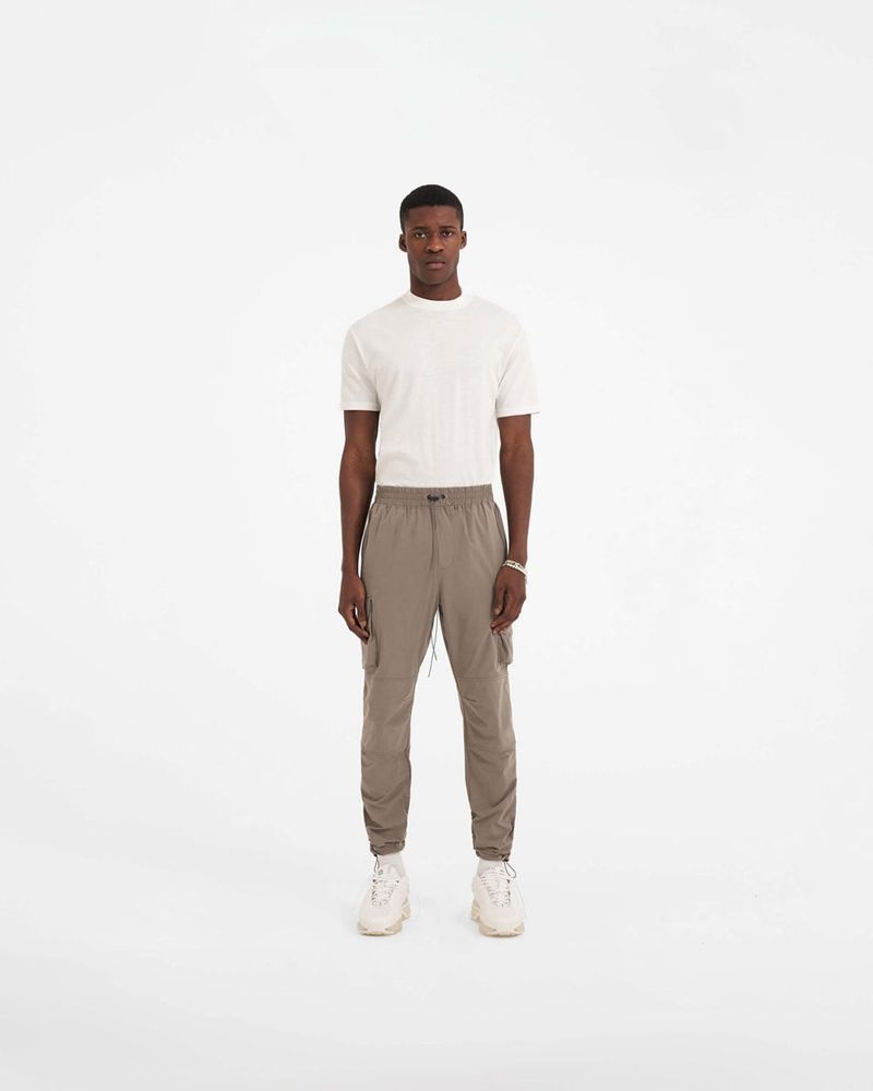 Men's Represent 247 Cargo Trousers Taupe | UK-EOJUL0685