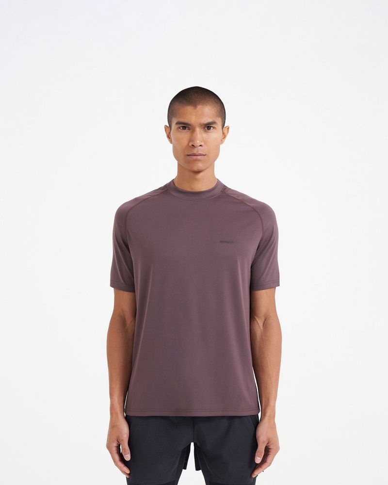 Men's Represent 247 Essential T-Shirt Taupe | UK-MDYSC8639