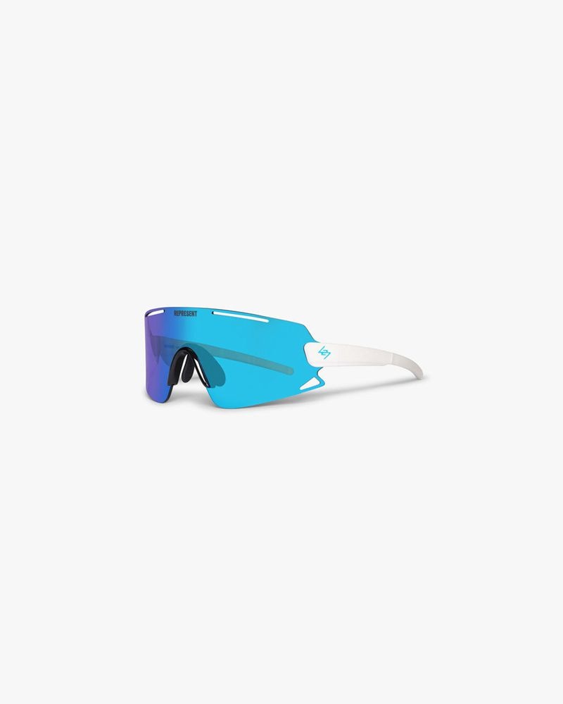 Men's Represent 247 Sunglasses Blue | UK-BLZIJ8405