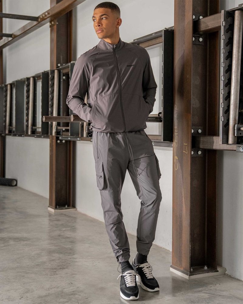 Men's Represent 247 Trousers Grey | UK-SBLUC5790