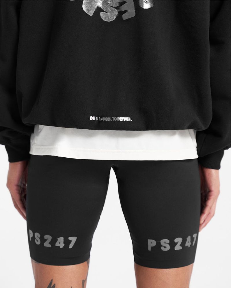 Men's Represent 247 X Puresport Tour Hoodie Black | UK-WSTKJ2349